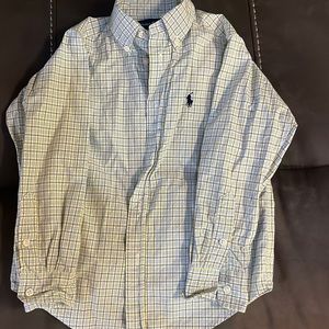 Worn once, button down striped dress shirt